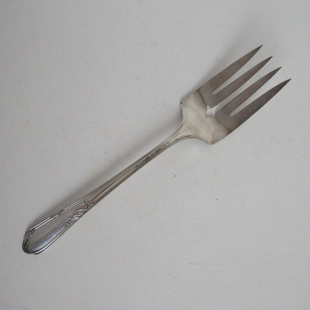 silver serving fork